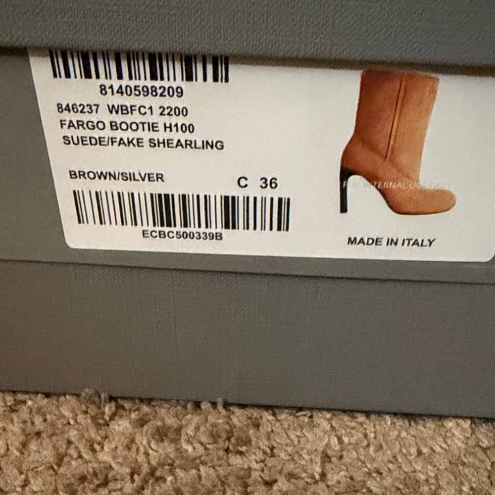 Balenciaga Brown Suede Heeled Boots
